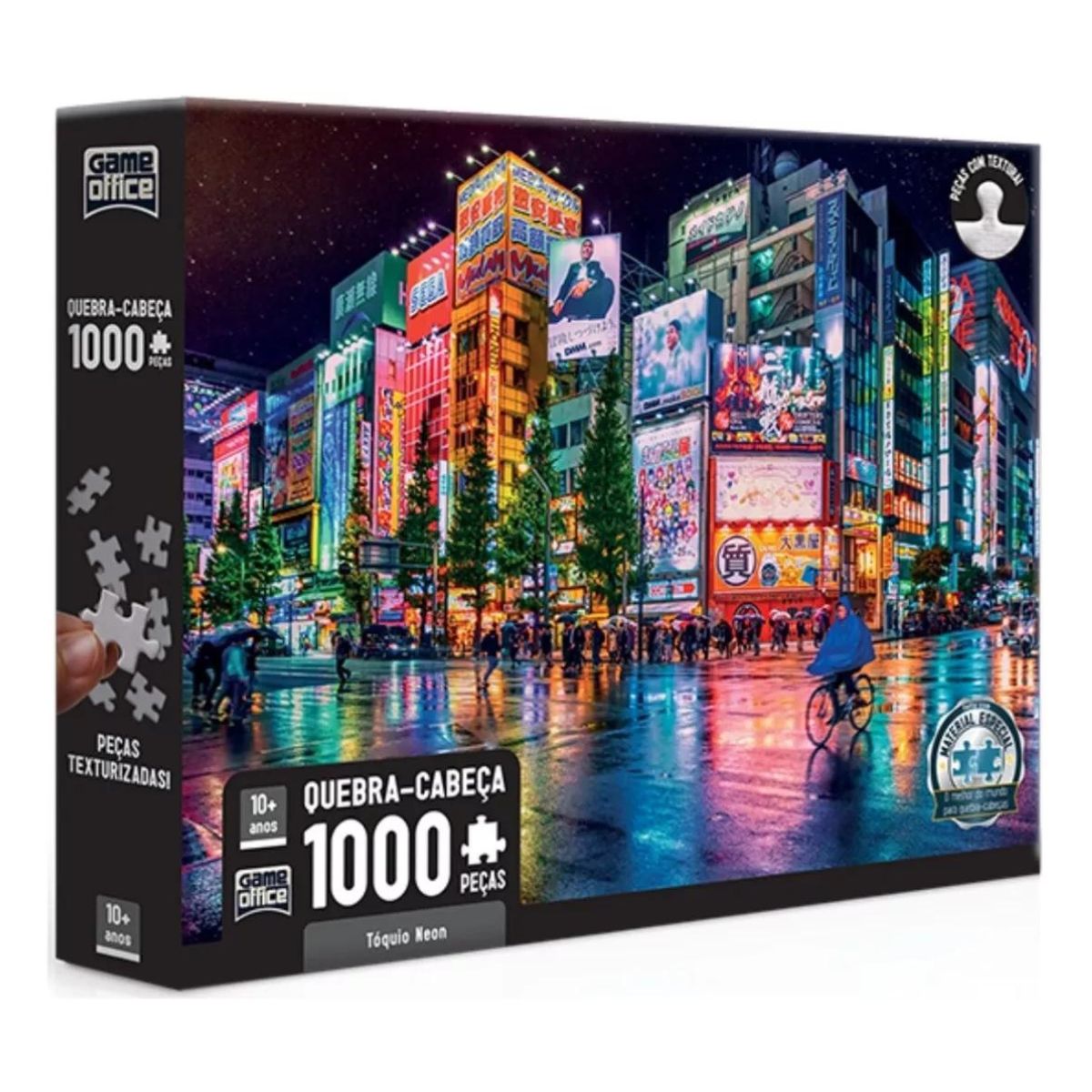 Quebra-cabeça Tóquio Neon 1000 Peças - Toyster Quebra-cabeça Tóquio Neon 1000 Peças - Toyster